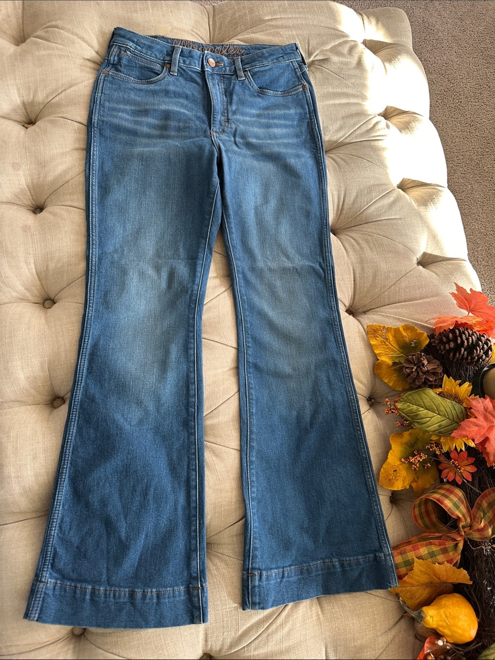 Wrangler High-Rise Blue Flare Jeans size 29x32